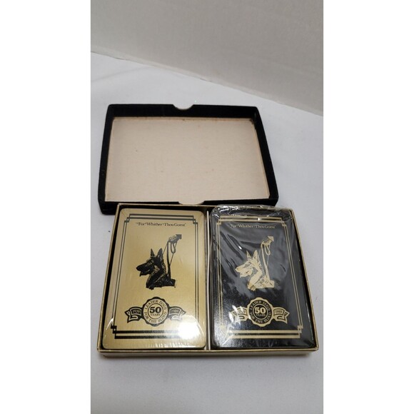 Vintage Leader Dogs for the Blind 50 Years Playing Cards 2 Decks W Box 1 Pk Open - Picture 3 of 7